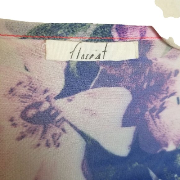 Anthropologie Floreat Womens OS Bird Floral Print - Picture 6 of 8